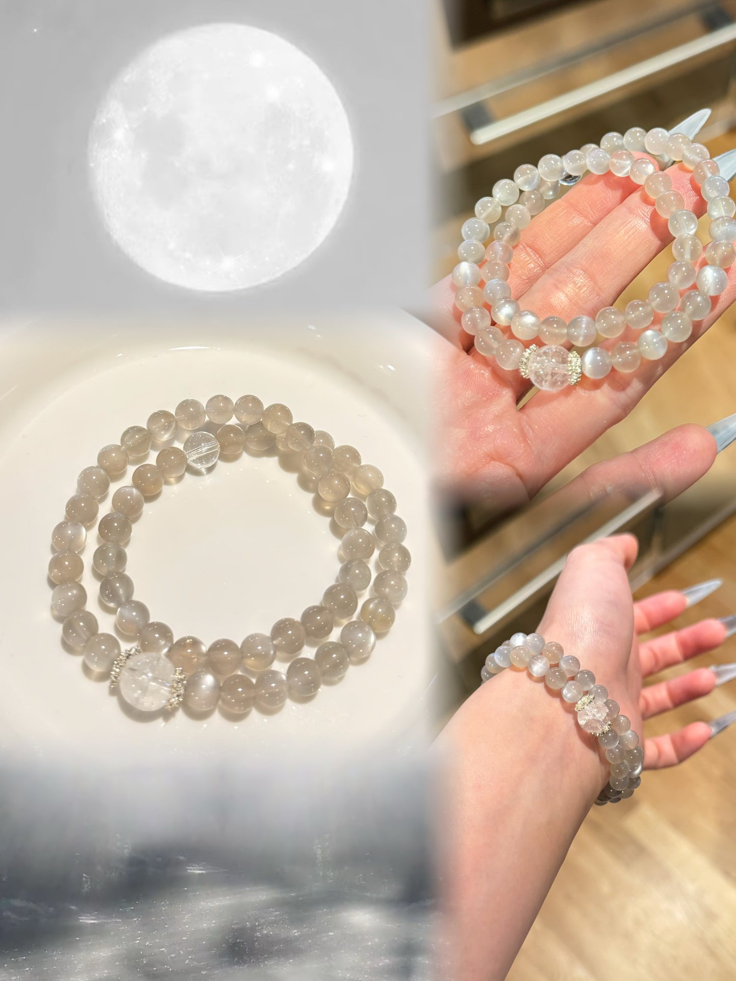 Moonstone (Silver) Bracelet