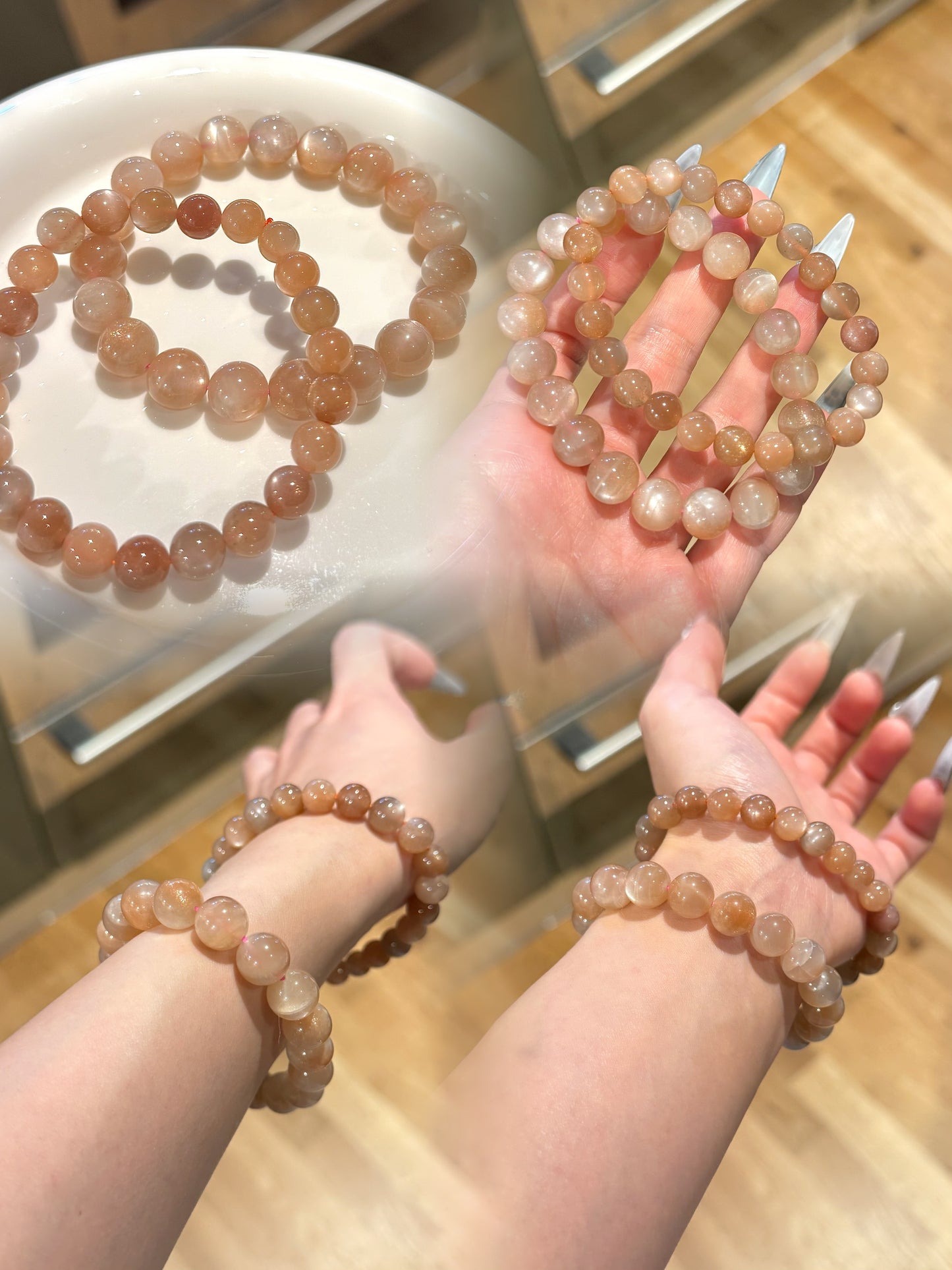 Orange Moonstone Bracelet