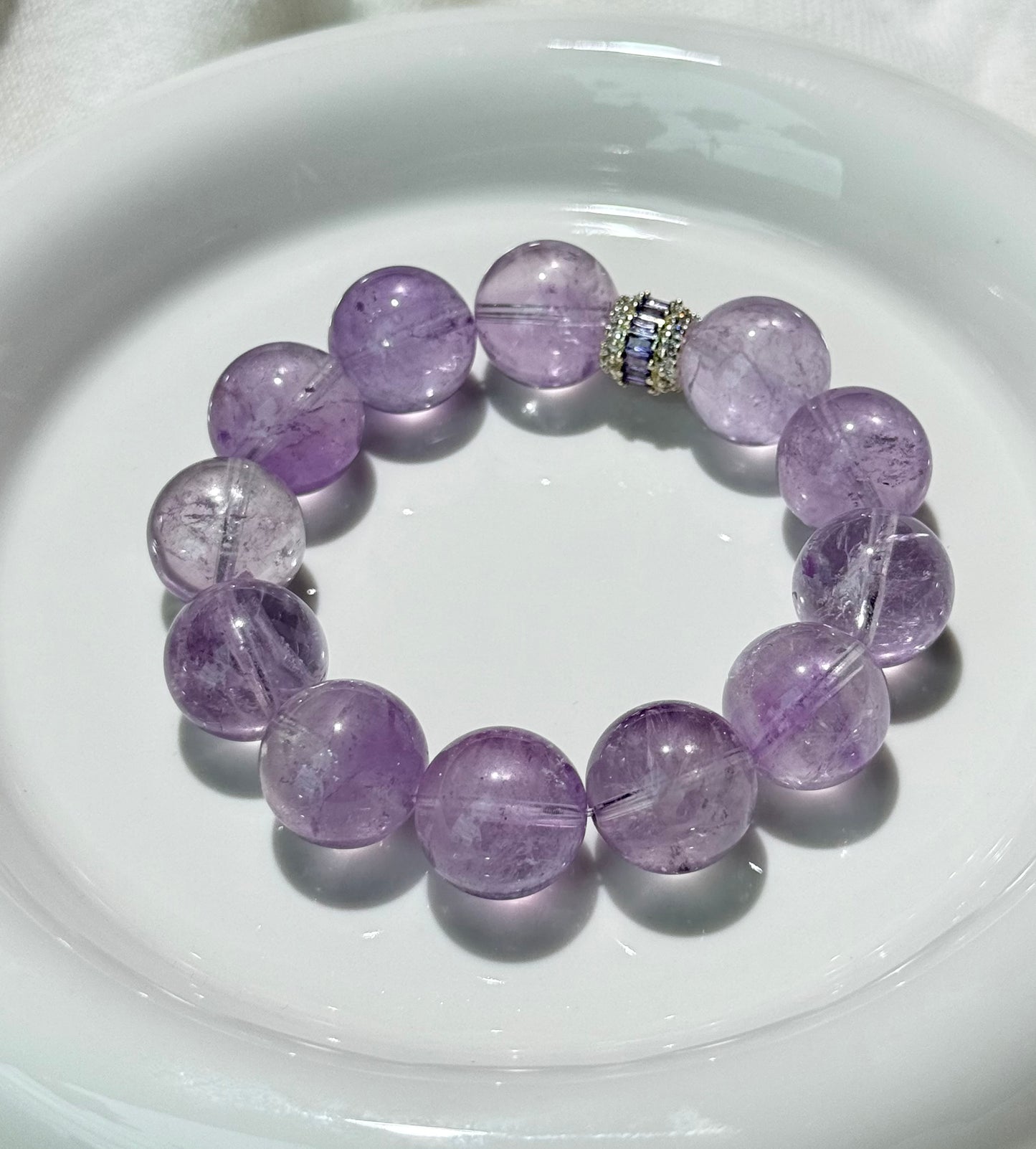 Amethyst Azeztulite Crystal Bracelet