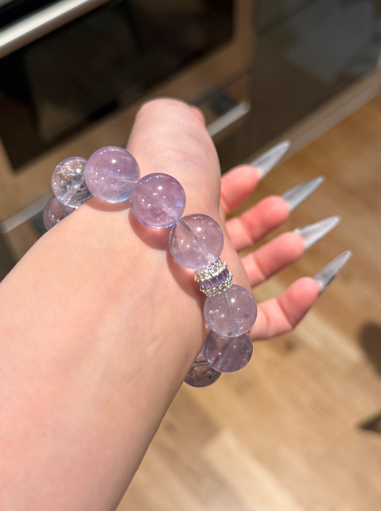Amethyst Azeztulite Crystal Bracelet