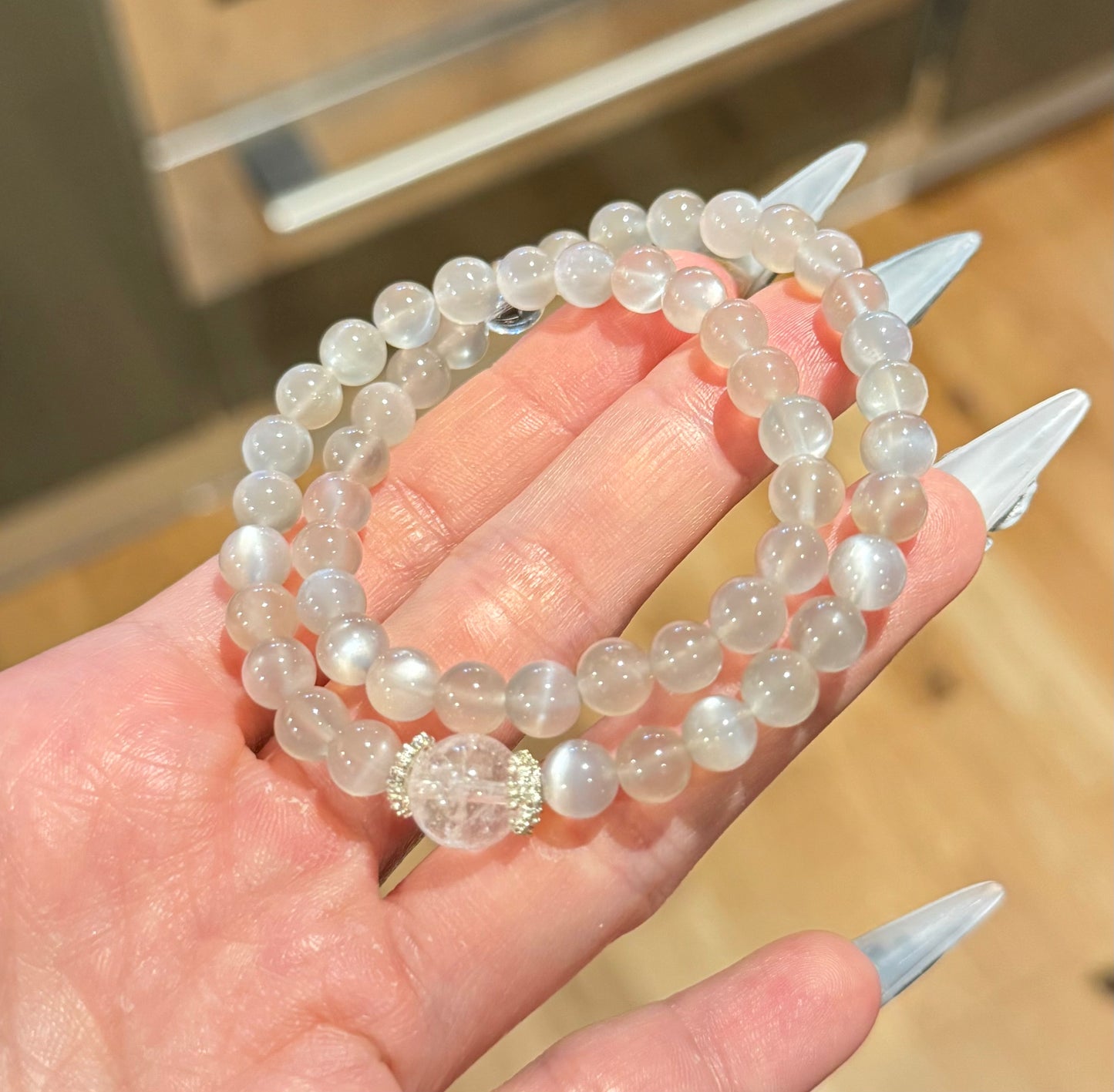 Moonstone (Silver) Bracelet