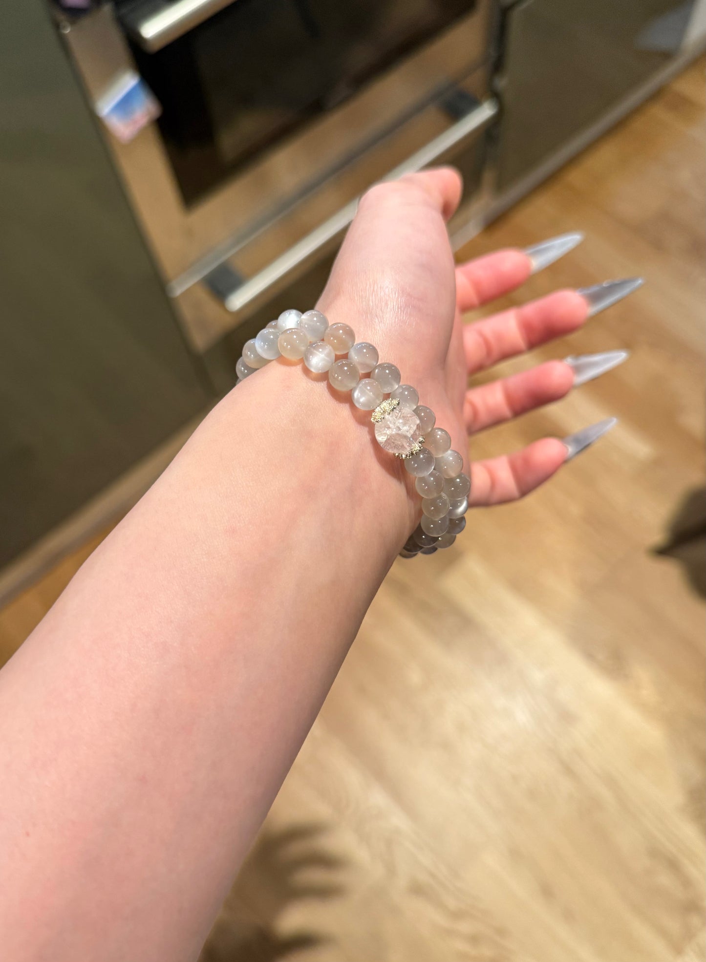 Moonstone (Silver) Bracelet