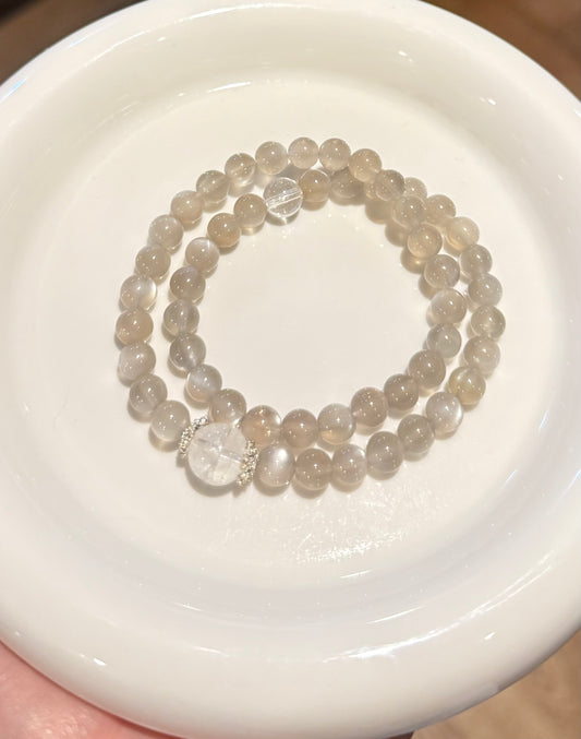 Moonstone (Silver) Bracelet
